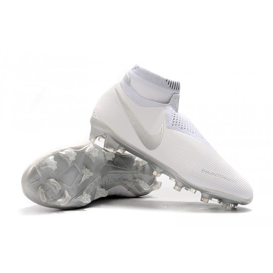 Calidad superior  Botas de fútbol Nike Phantom VSN Elite DF FG Blanco Plata