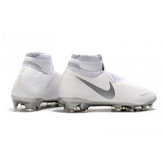 Calidad superior  Botas de fútbol Nike Phantom VSN Elite DF FG Blanco Plata