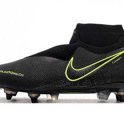 Botas de fútbol Nike Phantom VSN Elite DF SG-Pro Anti Clog Negro Fluo Verde