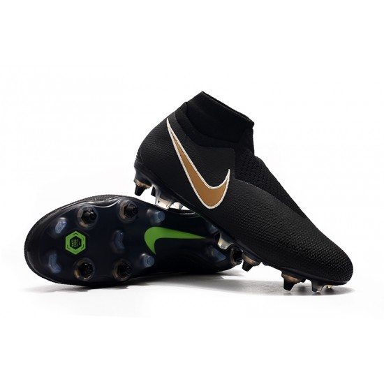 Mejor calidad  Botas de fútbol Nike Phantom VSN Elite DF SG-Pro Anti Clog Negro Dorado