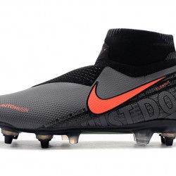Botas de fútbol Nike Phantom VSN Elite DF SG-Pro Anti Clog Dark Gris Naranja
