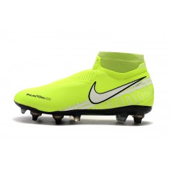 Botas de fútbol Nike Phantom VSN Elite DF SG-Pro Anti Clog Verde Fluo