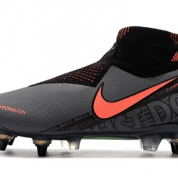 Botas de fútbol Nike Phantom VSN Elite DF SG-Pro Anti Clog Gris Naranja
