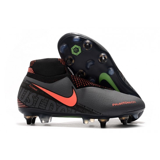 Mejor calidad  Botas de fútbol Nike Phantom VSN Elite DF SG-Pro Anti Clog Gris Naranja