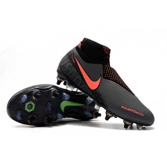Mejor calidad  Botas de fútbol Nike Phantom VSN Elite DF SG-Pro Anti Clog Gris Naranja