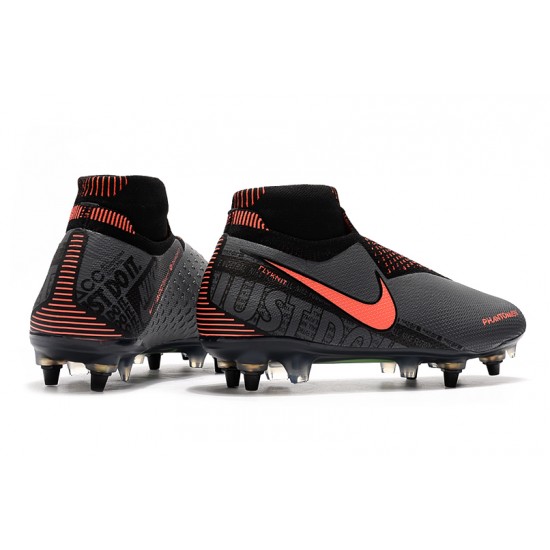 Mejor calidad  Botas de fútbol Nike Phantom VSN Elite DF SG-Pro Anti Clog Gris Naranja