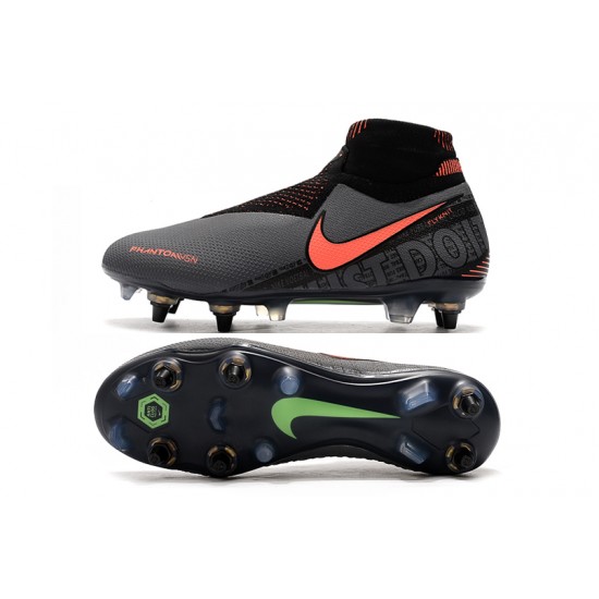 Mejor calidad  Botas de fútbol Nike Phantom VSN Elite DF SG-Pro Anti Clog Gris Naranja