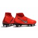 Alta calidad Botas de fútbol Nike Phantom VSN Elite DF SG-Pro Anti Clog Naranja Plata