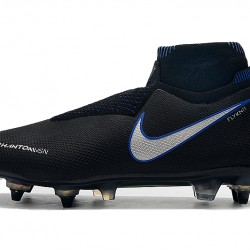 Botas de fútbol Nike Phantom VSN Elite DF SG-Pro Anti Clog Negro Azul Blanco
