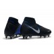 Mejor calidad  Botas de fútbol Nike Phantom VSN Elite DF SG-Pro Anti Clog Negro Azul Blanco