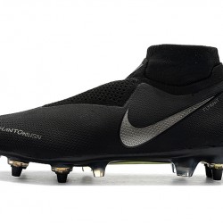 Botas de fútbol Nike Phantom VSN Elite DF SG-Pro Anti Clog Negro Plata