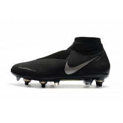 Botas de fútbol Nike Phantom VSN Elite DF SG-Pro Anti Clog Negro Plata