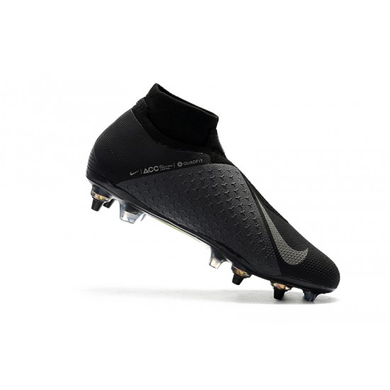 Tienda  Botas de fútbol Nike Phantom VSN Elite DF SG-Pro Anti Clog Negro Plata