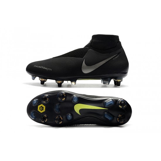 Tienda  Botas de fútbol Nike Phantom VSN Elite DF SG-Pro Anti Clog Negro Plata