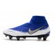 Descubrir  Botas de fútbol Nike Phantom VSN Elite DF SG-Pro Anti Clog Azul Blanco Plata