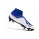 Descubrir  Botas de fútbol Nike Phantom VSN Elite DF SG-Pro Anti Clog Azul Blanco Plata