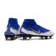Descubrir  Botas de fútbol Nike Phantom VSN Elite DF SG-Pro Anti Clog Azul Blanco Plata