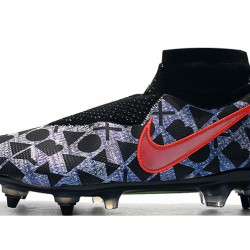 Botas de fútbol Nike Phantom VSN Elite DF SG-Pro Anti Clog Morado Negro