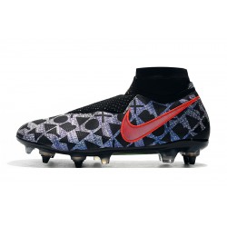 Botas de fútbol Nike Phantom VSN Elite DF SG-Pro Anti Clog Morado Negro