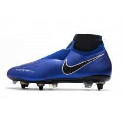 Botas de fútbol Nike Phantom VSN Elite DF SG-Pro Anti Clog Azul real Plata