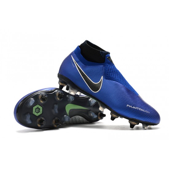 Explorar  Botas de fútbol Nike Phantom VSN Elite DF SG-Pro Anti Clog Azul real Plata
