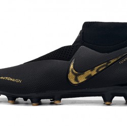 Botas de fútbol Nike Phantom VSN Shadow Elite DF AG Negro Dorado