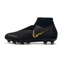 Botas de fútbol Nike Phantom VSN Shadow Elite DF AG Negro Dorado