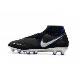 Botas de fútbol Nike Phantom VSN Shadow Elite DF AG Negro Plata