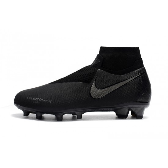 Calidad superior  Botas de fútbol Nike Phantom VSN Shadow Elite DF FG Todo negro