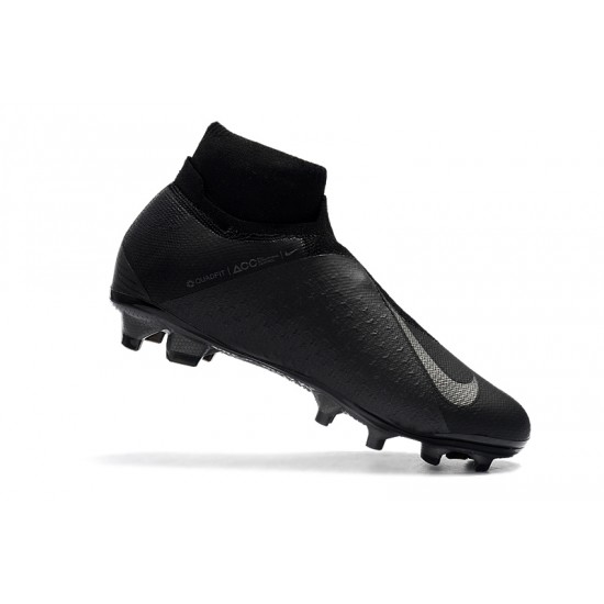 Calidad superior  Botas de fútbol Nike Phantom VSN Shadow Elite DF FG Todo negro