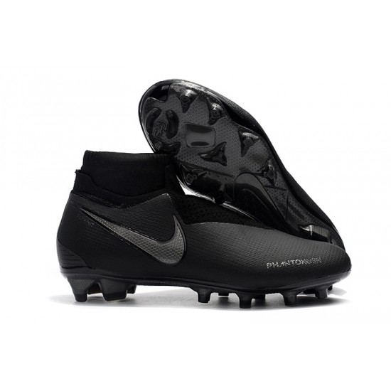 Calidad superior  Botas de fútbol Nike Phantom VSN Shadow Elite DF FG Todo negro