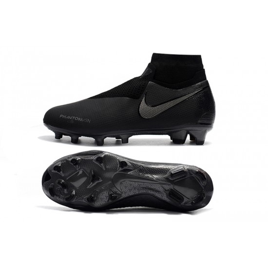 Calidad superior  Botas de fútbol Nike Phantom VSN Shadow Elite DF FG Todo negro