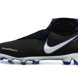 Botas de fútbol Nike Phantom VSN Shadow Elite DF FG Negro Azul Plata