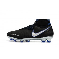 Botas de fútbol Nike Phantom VSN Shadow Elite DF FG Negro Azul Plata