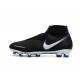 Explorar  Botas de fútbol Nike Phantom VSN Shadow Elite DF FG Negro Azul Plata