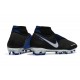 Explorar  Botas de fútbol Nike Phantom VSN Shadow Elite DF FG Negro Azul Plata