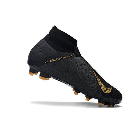 Mejor calidad  Botas de fútbol Nike Phantom VSN Shadow Elite DF FG Negro Dorado