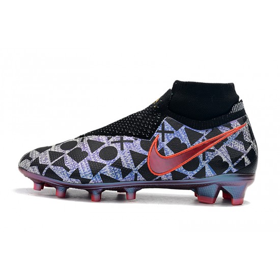 Explorar  Botas de fútbol Nike Phantom VSN Shadow Elite DF FG Morado Naranja