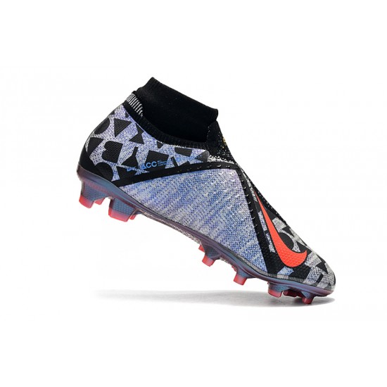Explorar  Botas de fútbol Nike Phantom VSN Shadow Elite DF FG Morado Naranja