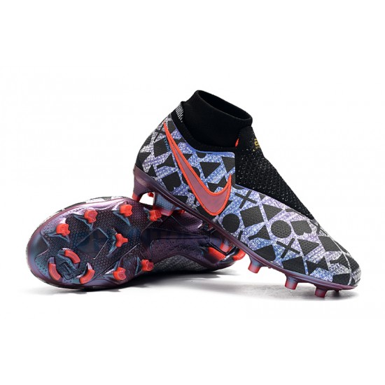 Explorar  Botas de fútbol Nike Phantom VSN Shadow Elite DF FG Morado Naranja