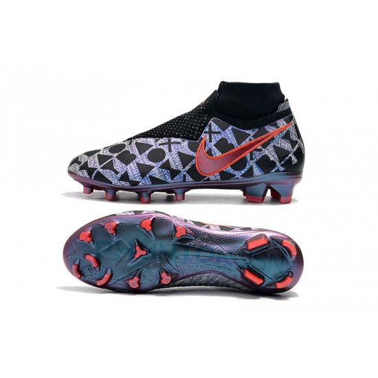 Explorar  Botas de fútbol Nike Phantom VSN Shadow Elite DF FG Morado Naranja