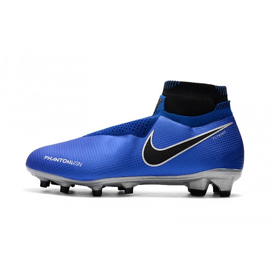 Explorar  Botas de fútbol Nike Phantom VSN Shadow Elite DF FG Azul real Plata