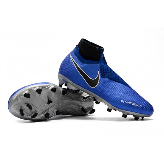 Explorar  Botas de fútbol Nike Phantom VSN Shadow Elite DF FG Azul real Plata