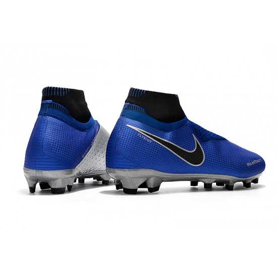 Explorar  Botas de fútbol Nike Phantom VSN Shadow Elite DF FG Azul real Plata