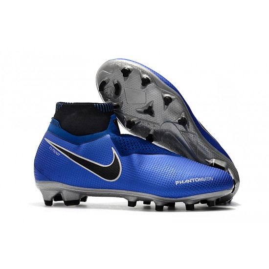 Explorar  Botas de fútbol Nike Phantom VSN Shadow Elite DF FG Azul real Plata