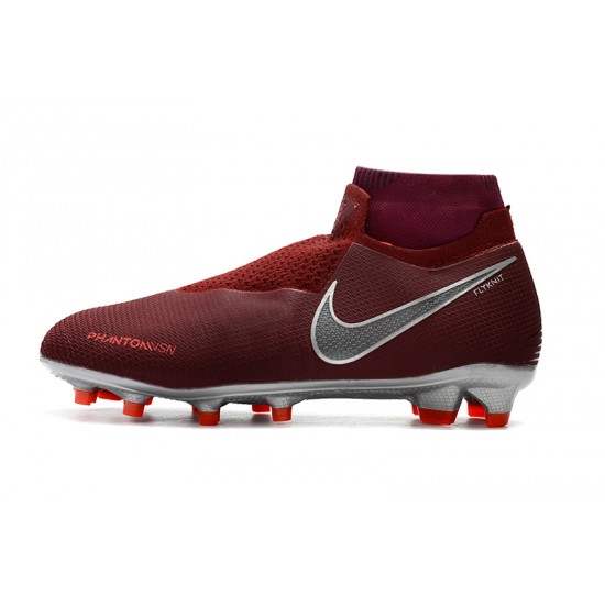 Comprar  Botas de fútbol Nike Phantom VSN Shadow Elite DF FG Vino rojo Plata