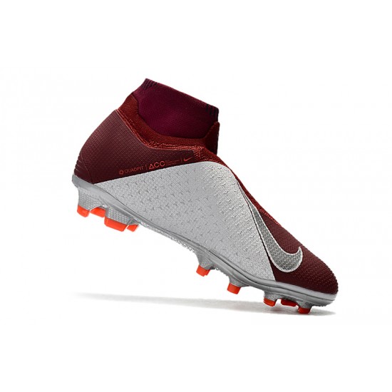 Comprar  Botas de fútbol Nike Phantom VSN Shadow Elite DF FG Vino rojo Plata