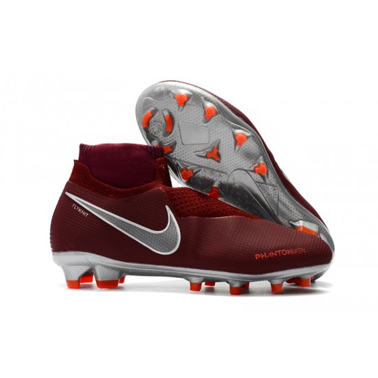 Comprar  Botas de fútbol Nike Phantom VSN Shadow Elite DF FG Vino rojo Plata