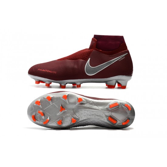 Comprar  Botas de fútbol Nike Phantom VSN Shadow Elite DF FG Vino rojo Plata