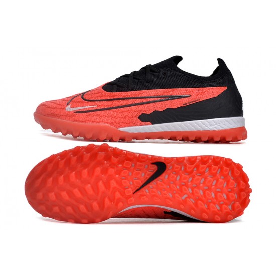 Calidad superior  Nike Phantom GX Elite TF Rojo y Negro Hombre Zapatos De Futbol